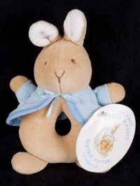 Eden Beatrix Potter My First Peter Rabbit Baby Rattle Ring Plush Lovey